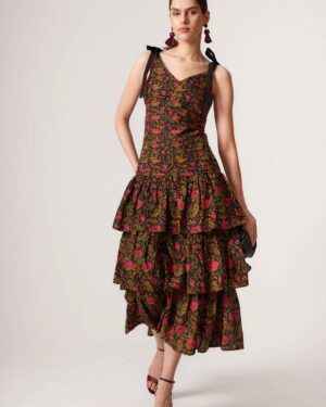 COOSY ISOLDE DRESS FLORAL