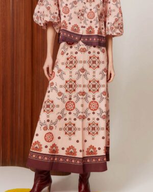 COOSY MOSAIC SKIRT PINK