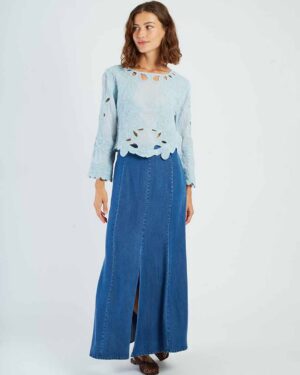 RENE DERHY ELEONORE BLOUSE SKY BLUE