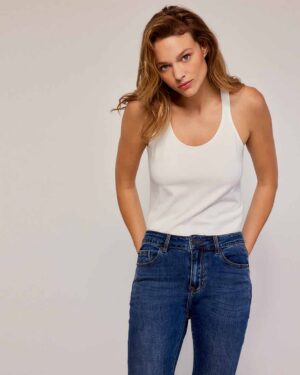 SUMMUM WOMAN REVERSIBLE SINGLET WHITE