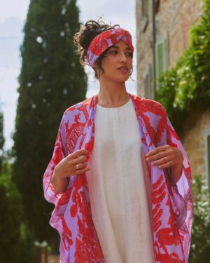 ONE HUNDRED STARS THROWOVER GIANT WILLOW VIOLET