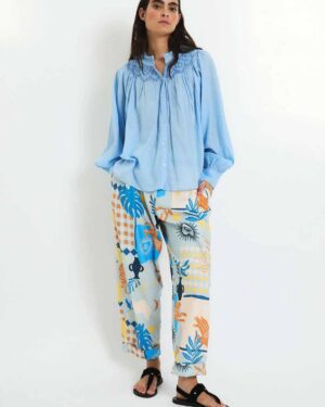 SOPHIE AND LUCIE TULIPAN BLOUSE BLUE