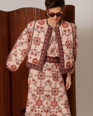 COOSY MOSAIC JACKET PINK