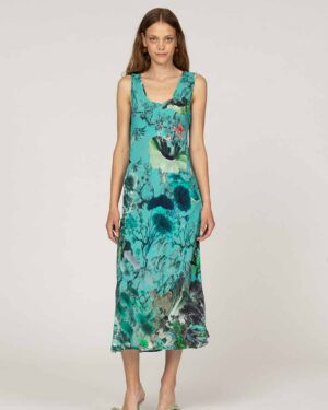 INOA TULIP DRESS FLORA GREEN